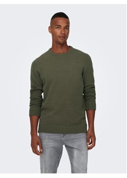 Only & Sons Sweter Ese 22023172 Zielony Regular Fit ze sklepu MODIVO w kategorii Swetry męskie - zdjęcie 168632872
