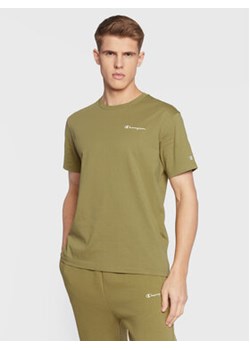 Champion T-Shirt 217921 Zielony Custom Fit ze sklepu MODIVO w kategorii T-shirty męskie - zdjęcie 168633191