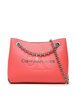 Calvin Klein Jeans Torebka Sculpted Shoulder Bag 24 Mono K60K607831 Różowy ze sklepu MODIVO w kategorii Kopertówki - zdjęcie 168633821