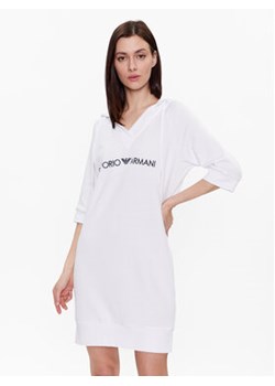 Emporio Armani Underwear Sukienka dzianinowa 164677 3R268 00010 Biały Regular Fit ze sklepu MODIVO w kategorii Sukienki - zdjęcie 168634030