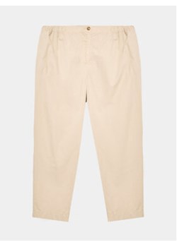 Tommy Hilfiger Spodnie materiałowe WW0WW39234 Beżowy Regular Fit ze sklepu MODIVO w kategorii Spodnie damskie - zdjęcie 168634442