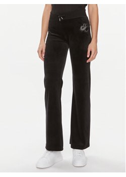 Juicy Couture Spodnie dresowe Velour Scatter Diamante JCBBJ223802 Czarny Regular Fit ze sklepu MODIVO w kategorii Spodnie damskie - zdjęcie 168634471