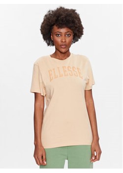 Ellesse T-Shirt Tressa SGR17859 Beżowy Regular Fit ze sklepu MODIVO w kategorii Bluzki damskie - zdjęcie 168634861