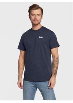 Jack Wolfskin T-Shirt Essential 1808382 Granatowy Regular Fit ze sklepu MODIVO w kategorii T-shirty męskie - zdjęcie 168635091