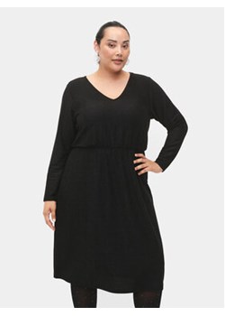 Zizzi Sukienka codzienna CA02376F Czarny Regular Fit ze sklepu MODIVO w kategorii Sukienki - zdjęcie 168635652