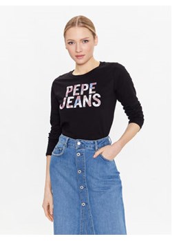 Pepe Jeans T-Shirt Luna PL505394 Czarny Regular Fit ze sklepu MODIVO w kategorii Bluzki damskie - zdjęcie 168636112