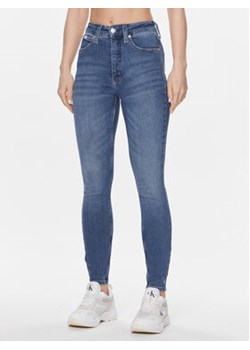 Calvin Klein Jeans Jeansy J20J222144 Niebieski Super Skinny Fit ze sklepu MODIVO w kategorii Jeansy damskie - zdjęcie 168636510
