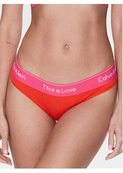 Calvin Klein Underwear Stringi 000QF7283E Pomarańczowy ze sklepu MODIVO w kategorii Majtki damskie - zdjęcie 168636891