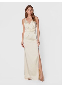 Rinascimento Sukienka wieczorowa CFC0018692002 Beżowy Slim Fit ze sklepu MODIVO w kategorii Sukienki - zdjęcie 168636921