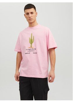 Jack&Jones T-Shirt Grocery 12230754 Różowy Oversize ze sklepu MODIVO w kategorii T-shirty męskie - zdjęcie 168636922