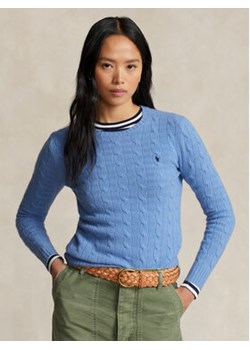 Polo Ralph Lauren Sweter 211910421004 Niebieski Regular Fit ze sklepu MODIVO w kategorii Swetry damskie - zdjęcie 168636993