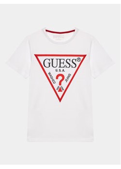 Guess T-Shirt L3BI41 K8HM4 Biały Regular Fit ze sklepu MODIVO w kategorii T-shirty chłopięce - zdjęcie 168637161