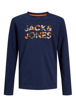 Jack&Jones Junior Bluzka 12245920 Granatowy Loose Fit ze sklepu MODIVO w kategorii T-shirty chłopięce - zdjęcie 168637172