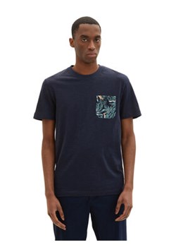 Tom Tailor T-Shirt 1035844 Granatowy Regular Fit ze sklepu MODIVO w kategorii T-shirty męskie - zdjęcie 168637331