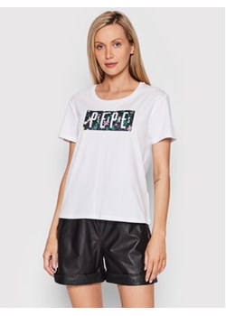 Pepe Jeans T-Shirt Patsy PL505218 Biały Regular Fit ze sklepu MODIVO w kategorii Bluzki damskie - zdjęcie 168637400