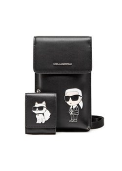 KARL LAGERFELD Etui na telefon 230W3217 Czarny ze sklepu MODIVO w kategorii Etui - zdjęcie 168637594