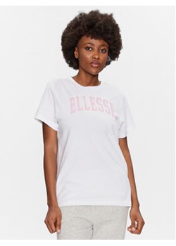 Ellesse T-Shirt Tressa SGR17859 Biały Regular Fit ze sklepu MODIVO w kategorii Bluzki damskie - zdjęcie 168637603
