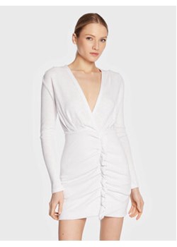 IRO Sukienka dzianinowa Diamante AS232 Biały Slim Fit ze sklepu MODIVO w kategorii Sukienki - zdjęcie 168638072