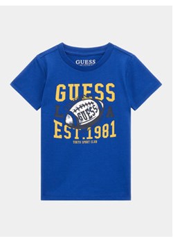 Guess T-Shirt N4RI09 K8HM4 Niebieski Regular Fit ze sklepu MODIVO w kategorii T-shirty chłopięce - zdjęcie 168638210
