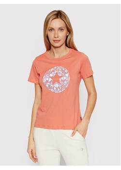Converse T-Shirt 10022955-A03 Pomarańczowy Standard Fit ze sklepu MODIVO w kategorii Bluzki damskie - zdjęcie 168638462