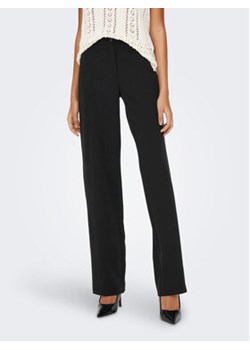 ONLY Spodnie materiałowe Lana 15267759 Czarny Straight Fit ze sklepu MODIVO w kategorii Spodnie damskie - zdjęcie 168638944