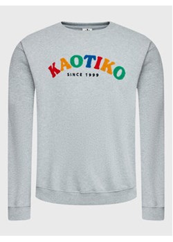 Kaotiko Bluza Helder AL050-01-G002 Szary Relaxed Fit ze sklepu MODIVO w kategorii Bluzy męskie - zdjęcie 168639270