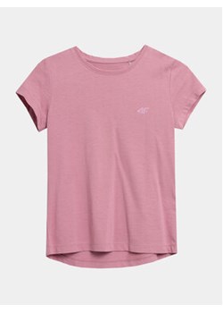 4F T-Shirt 4FJAW23TTSHF0816 Różowy Regular Fit ze sklepu MODIVO w kategorii Bluzki dziewczęce - zdjęcie 168639330