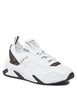 Guess Sneakersy Geniver2 FLPGE2 FAL12 Biały ze sklepu MODIVO w kategorii Buty sportowe damskie - zdjęcie 168639763