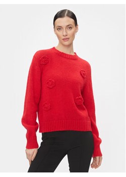 Kontatto Sweter 3M1234 Czerwony Regular Fit ze sklepu MODIVO w kategorii Swetry damskie - zdjęcie 168639813