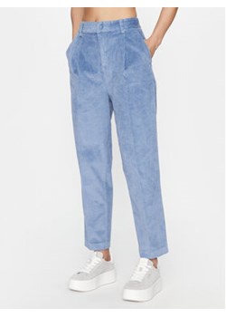 United Colors Of Benetton Spodnie materiałowe 4O1HDF04N Niebieski Regular Fit ze sklepu MODIVO w kategorii Spodnie damskie - zdjęcie 168640154