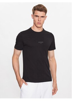 Guess T-Shirt Aidy M2YI72 I3Z14 Czarny Slim Fit ze sklepu MODIVO w kategorii T-shirty męskie - zdjęcie 168640803