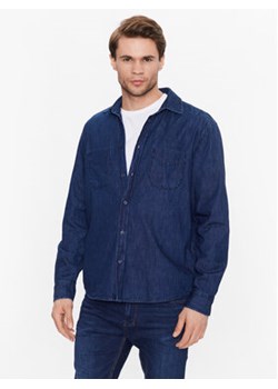 Sisley Koszula jeansowa 5FV6SQ017 Granatowy Regular Fit ze sklepu MODIVO w kategorii Koszule męskie - zdjęcie 168641960