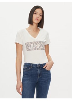 Liu Jo T-Shirt WA4019 JS923 Biały Regular Fit ze sklepu MODIVO w kategorii Bluzki damskie - zdjęcie 168642811