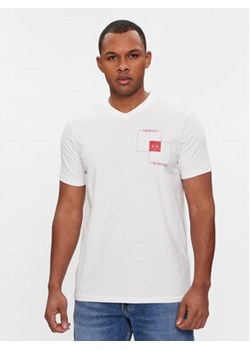 Armani Exchange T-Shirt 3DZTHP ZJE6Z 1116 Biały Regular Fit ze sklepu MODIVO w kategorii T-shirty męskie - zdjęcie 168643090