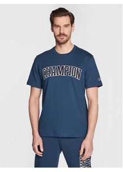 Champion T-Shirt Bookstore Logo 217882 Granatowy Regular Fit ze sklepu MODIVO w kategorii T-shirty męskie - zdjęcie 168643122