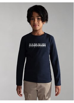 Napapijri Bluzka S-Box NP0A4GNI D Granatowy Regular Fit ze sklepu MODIVO w kategorii T-shirty chłopięce - zdjęcie 168643163