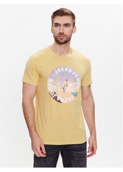 Jack&Jones T-Shirt Gem 12221007 Żółty Regular Fit ze sklepu MODIVO w kategorii T-shirty męskie - zdjęcie 168643471