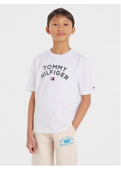 Tommy Hilfiger T-Shirt KB0KB08548 S Biały Regular Fit ze sklepu MODIVO w kategorii T-shirty chłopięce - zdjęcie 168644024