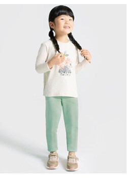 Mayoral Spodnie dresowe 4507 Zielony Regular Fit ze sklepu MODIVO w kategorii Spodnie dziewczęce - zdjęcie 168645252