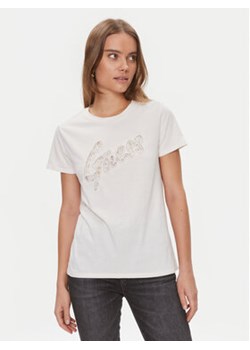 Guess T-Shirt W4RI25 K9RM1 Biały Regular Fit ze sklepu MODIVO w kategorii Bluzki damskie - zdjęcie 168645391