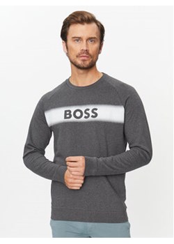 Boss Bluza Authentic 50503060 Szary Regular Fit ze sklepu MODIVO w kategorii Bluzy męskie - zdjęcie 168645584
