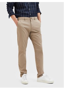 Selected Homme Chinosy New 16087663 Beżowy Slim Fit ze sklepu MODIVO w kategorii Spodnie męskie - zdjęcie 168646204