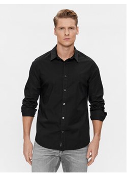 Calvin Klein Jeans Koszula J30J324614 Czarny Slim Fit ze sklepu MODIVO w kategorii Koszule męskie - zdjęcie 168646673
