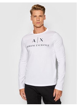 Armani Exchange Longsleeve 8NZTCH Z8H4Z 1100 Biały Slim Fit ze sklepu MODIVO w kategorii T-shirty męskie - zdjęcie 168646794