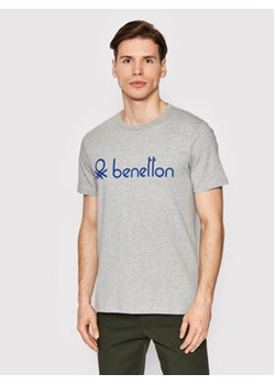 United Colors Of Benetton T-Shirt 3I1XU100A Szary Regular Fit ze sklepu MODIVO w kategorii T-shirty męskie - zdjęcie 168646814