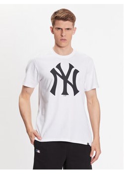 47 Brand T-Shirt MLB New York Yankees Imprint 47 Echo Tee BB017TEMIME544103WW Biały Regular Fit ze sklepu MODIVO w kategorii T-shirty męskie - zdjęcie 168647011