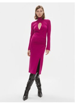 Pinko Sukienka koktajlowa Alpha 102367 A1DE Fioletowy Slim Fit ze sklepu MODIVO w kategorii Sukienki - zdjęcie 168647512