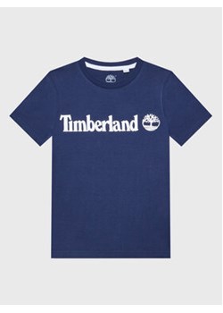 Timberland T-Shirt T25T77 D Granatowy Regular Fit ze sklepu MODIVO w kategorii T-shirty chłopięce - zdjęcie 168647833