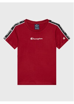 Champion T-Shirt 306116 Bordowy Regular Fit ze sklepu MODIVO w kategorii T-shirty chłopięce - zdjęcie 168648242