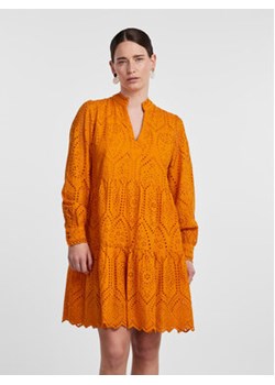 YAS Sukienka codzienna 26027162 Pomarańczowy Regular Fit ze sklepu MODIVO w kategorii Sukienki - zdjęcie 168648322